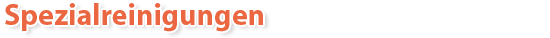 Spezialreinigung